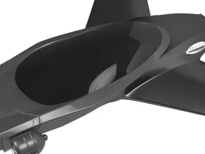 Hover car f 555  3D model