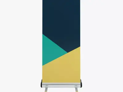 Rollup Stand 3D model