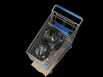 Shopping Cart high quality 3D model