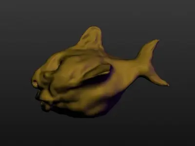 Fishy fish head Free 3D print model