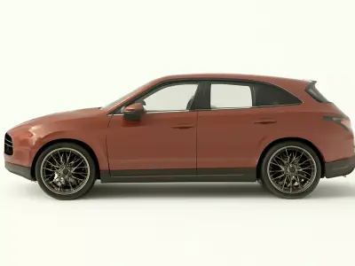 Porsche Cayenne Turbo SUV Crimson Edition 3D model