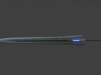  longsword Low-poly 3D model