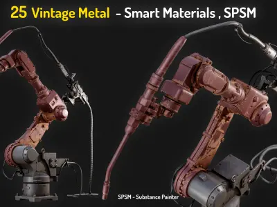 25 Vintage Metal Smart Materials Texture