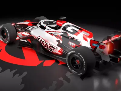 2026 Godzilla HAAS F1 - Japan Special Livery 3D model