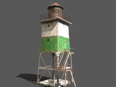Old Seaside Objects 3D Model Pack