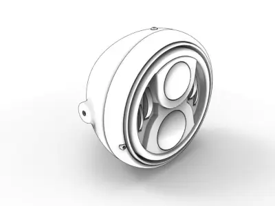 Motodemic Evo 2 Headlight 3D model