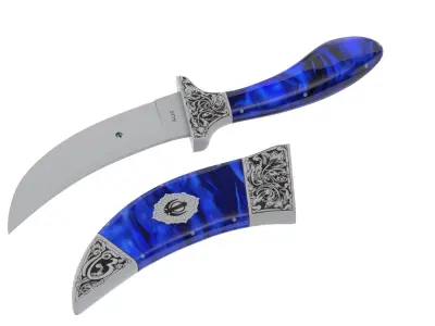 Kirpan Sword Low-poly 3D model