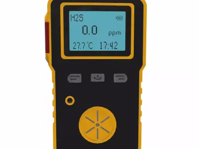 Portable Multi Gas Detector Low Poly Low-poly 3D model