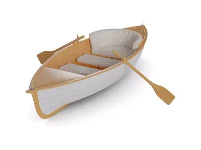 Rowboat 3D model purchase