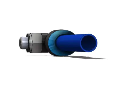 Conexao Rapida Festo QSML M5 6 Quick Connection 3D model