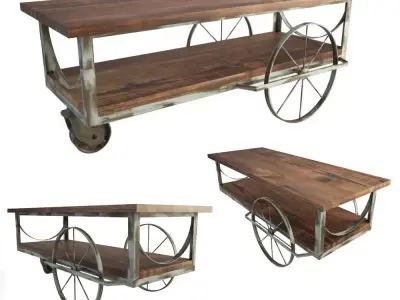 Vlak  Industrial Coffee Table  3D model