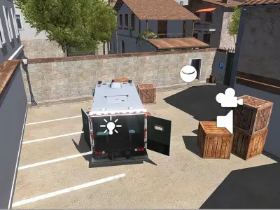 Shooting Town For FPS And TPS Game Ready 3D Environment Low-poly 3D model