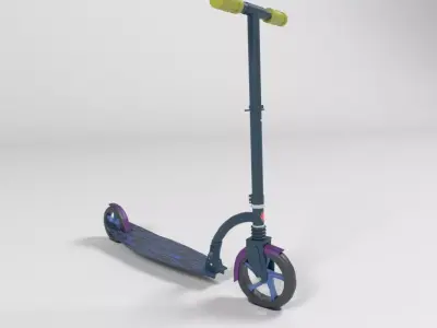 SCOOTER LOWPOLY Low-poly 3D model