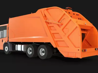 Econic Garbage Truck 3D model