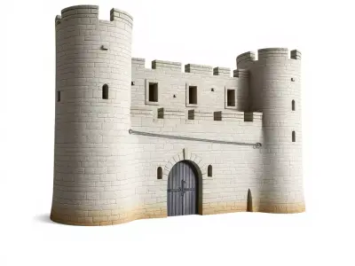 Medieval Stone Castle model pack Low-poly 3D model buy