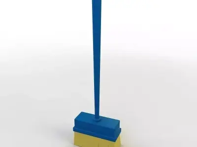 Carton Broom 3D model