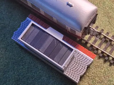 Single Edge Platform Shelter 1-87 FDM color 3D print model