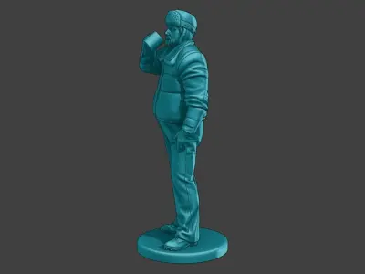 Actual Male Truck Driver AMTD 010 3D print model