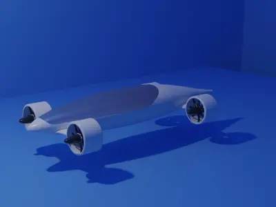 Vision VTOL concept 3D model 3D model