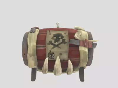 Sea of Thieves Stronghold Gunpowder Keg 3D model