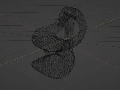 Wood Chair Free 3D model purchase