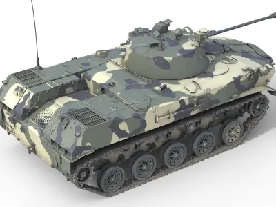 BMD 2 Infantry Fighting Vehicle Low-poly 3D model