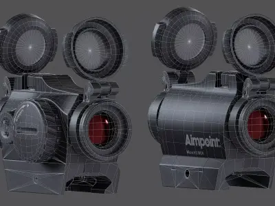 AIMPOINT Micor H-2 MOA Low-poly 3D model