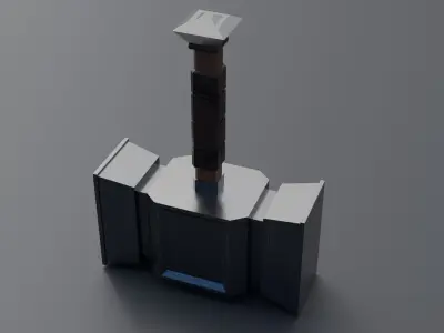 Hammer Low-poly 3D model 42
