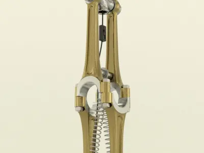 Industrial lamp 3D model purchase