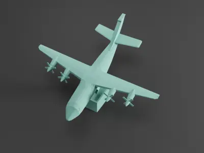 AN-70 plane 3D print model