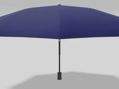 Folding umbrella Navy Free 3D model