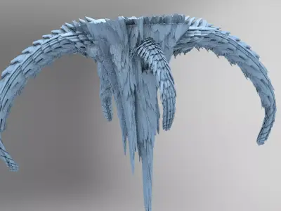 Alien Dragon Bone Mountain  3D model