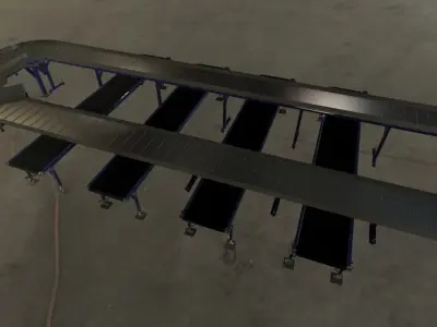 Conveyor plate Low-poly 3D model