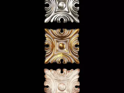 Classic carved 079 3D model