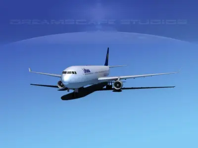 Airbus A330-300 Lufthansa 3D model