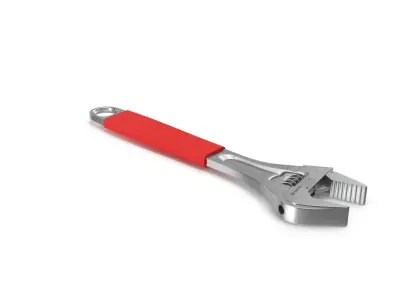 SO 10 Adjustable Wrench Low-poly 3D model