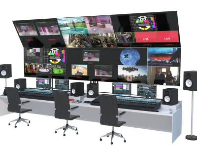 Television Broadcast Control Panel 3D model