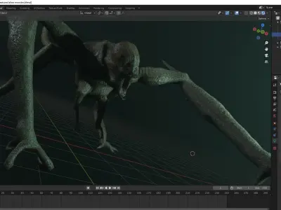 Alien Monster Free low-poly 3D model