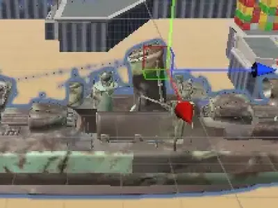 Rusted Titanic Low-poly 3D model