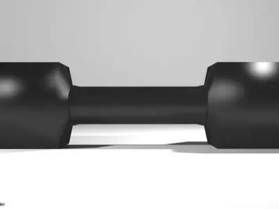 Exercise Equipment Shaped Dumbell 3D model