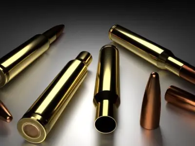 Rifle Ammo Low-poly 3D model purchase