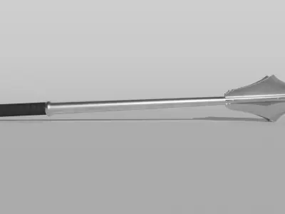 Flanged Mace Low-poly 3D model