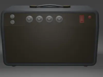 Old Musical Instrument Free low-poly 3D model