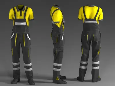 INDUSTRIAL WORKWEAR 3D model