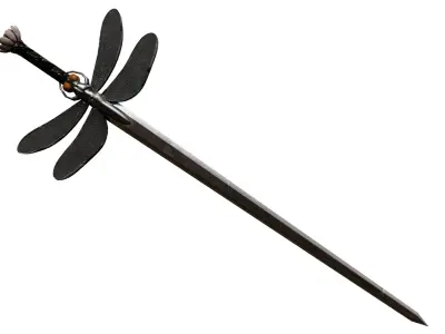 Dragonfly Blade Low-poly 3D model