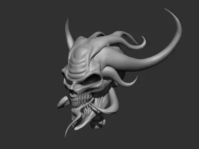 Skull demon 3D model