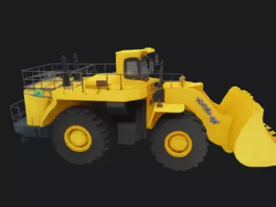 Komatsu WA70 Wheel Loader 3D Model 3D model