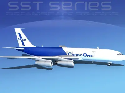 Boeing 707-320 SS Cargo One 3D model