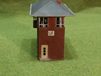 German signal box Usingen 1-120 resin 3D print model