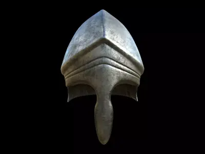 Medieval knight helmet warrior 3D model